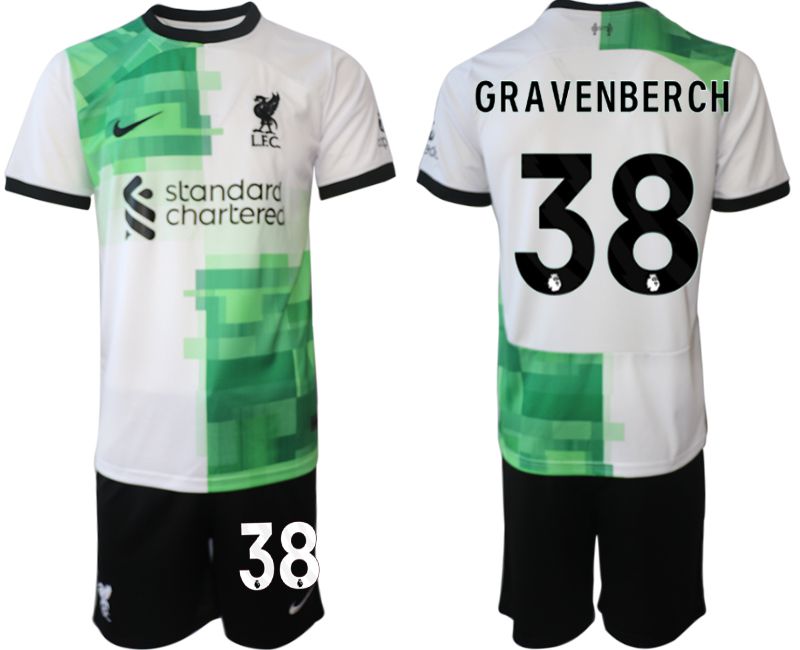 Men 2023-2024 Club Liverpool away white 38 Soccer Jersey